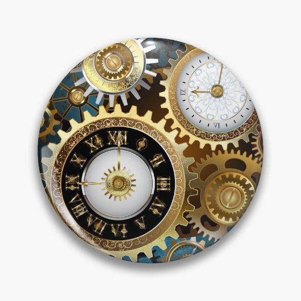 Item preview, Two Steampunk Clocks with Gears designed and sold by Blackmoon9.