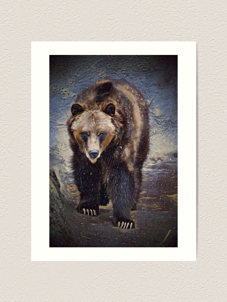 Shadow of the Forest Black Bear Framed Canvas Art Print Wall Art - Wall  Decor - Wild Wings