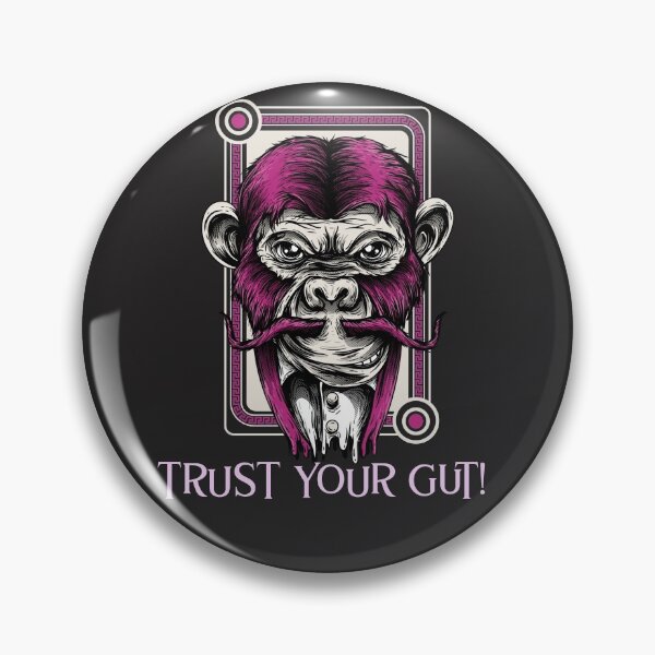 Item preview, Monkey Street Art- Trust your gut designed and sold by EvaWolf.