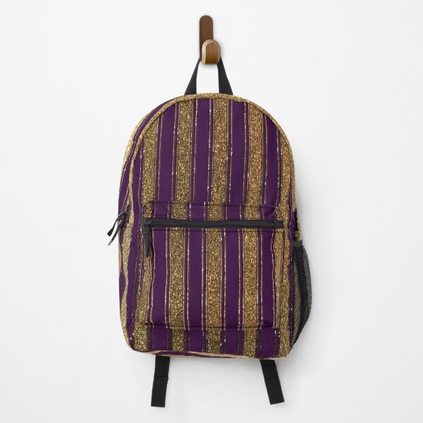 Item preview, Circus glitter burlesque vintage stripe pattern gold purple violet designed and sold by Xarah.