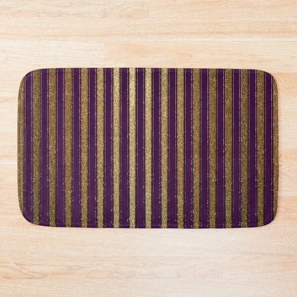 Item preview, Circus glitter burlesque vintage stripe pattern gold purple violet designed and sold by Xarah.