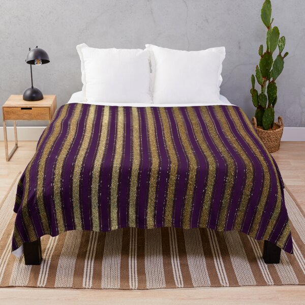 Item preview, Circus glitter burlesque vintage stripe pattern gold purple violet designed and sold by Xarah.
