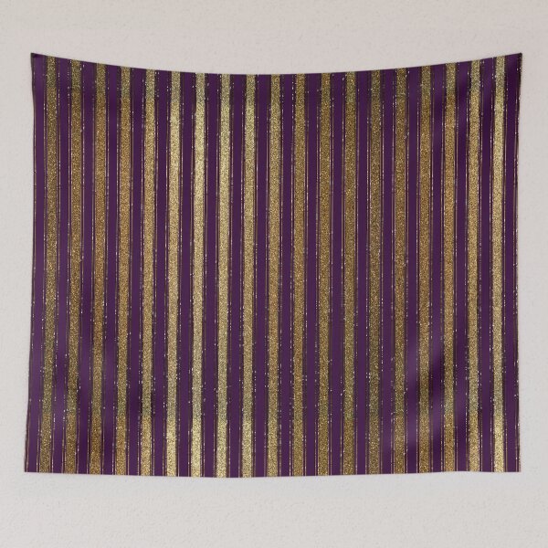 Item preview, Circus glitter burlesque vintage stripe pattern gold purple violet designed and sold by Xarah.