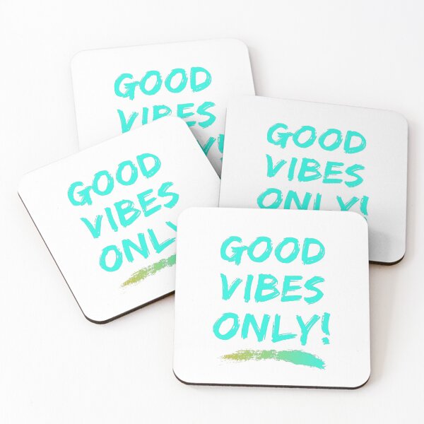 Item preview, Good vibes only calligraphy white background designed and sold by Jenmag.