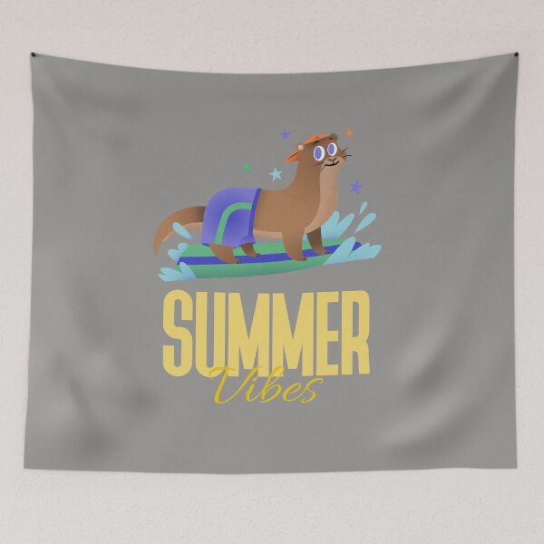 Item preview, Sea otter summer vibes designed and sold by Delicarte.