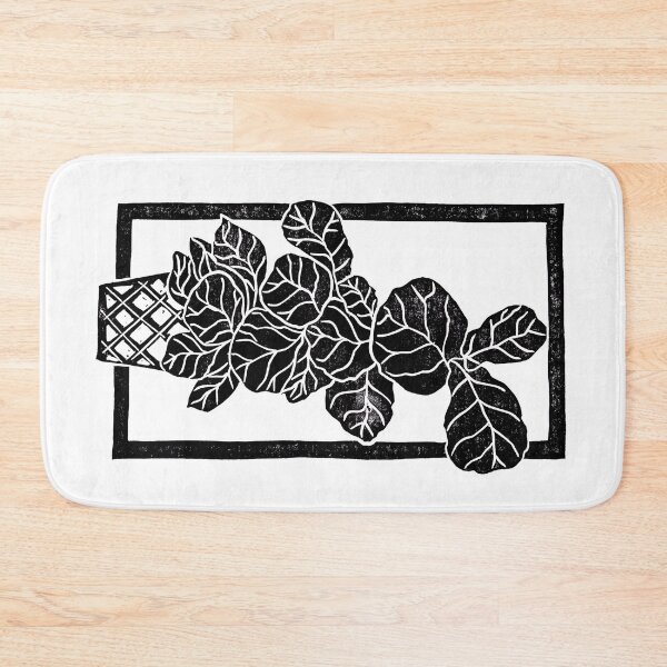 Item preview, Fiddle Leaf Fig Block Print designed and sold by BiancaGreen.