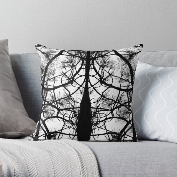 branch pattern Throw Pillow