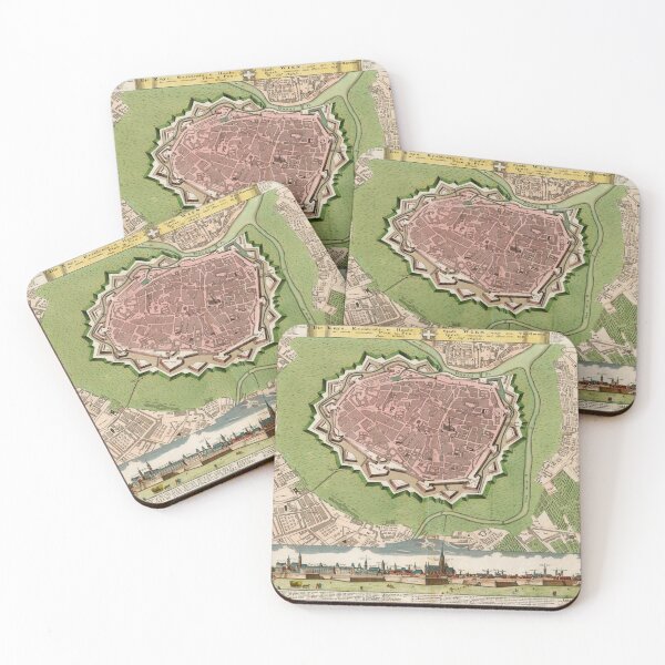 Item preview, Vintage Map of Vienna Austria (1730) designed and sold by BravuraMedia.