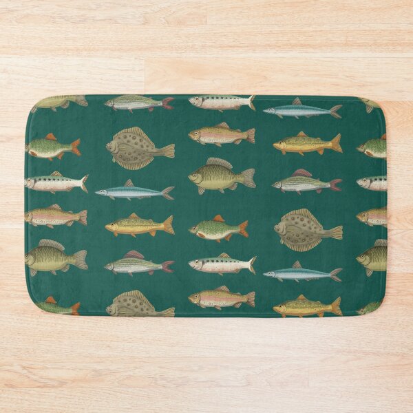 Item preview, Hand drawn various fish pattern designed and sold by SleepyMarten.