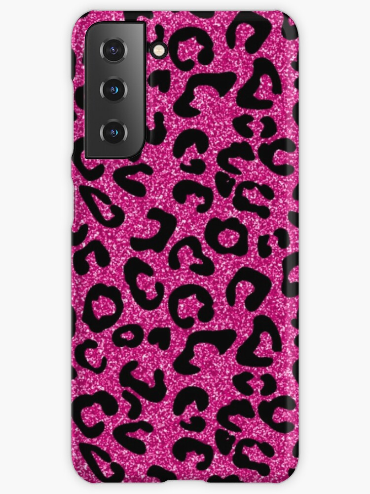 Wildflower Glitter Hot Pink Cheetah