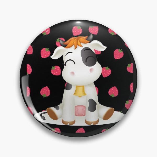 Item preview, Strawberry Cow Pink strawberry designed and sold by OneTimeEngineer.