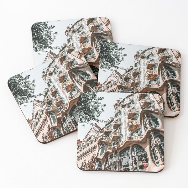 Item preview, Casa Batllo, Barcelona Architecture, Antoni Gaudi, Spain Travel Landmark, Famous House, Vintage Retro Facade designed and sold by radub85.