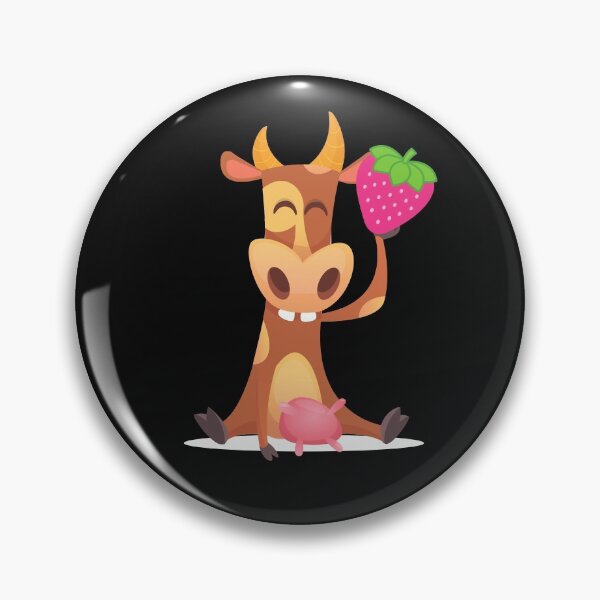 Item preview, Strawberry Cow funny strawberry cow with strawberry designed and sold by OneTimeEngineer.