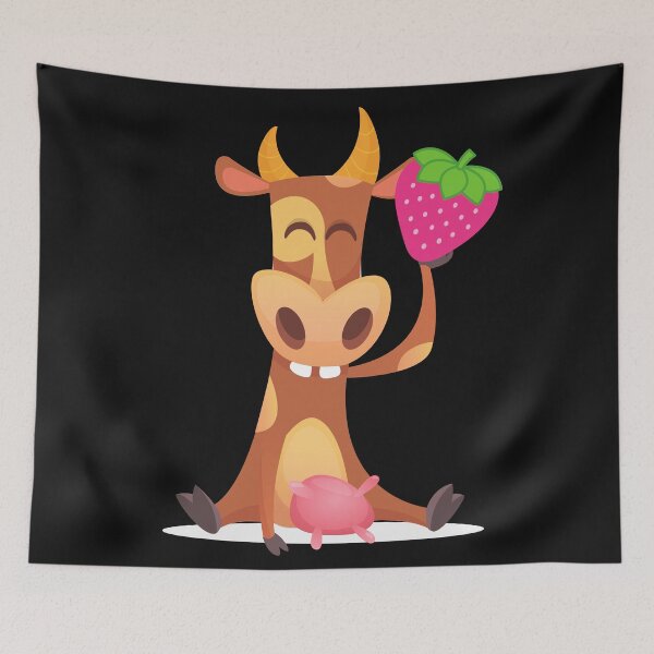Item preview, Strawberry Cow funny strawberry cow with strawberry designed and sold by OneTimeEngineer.