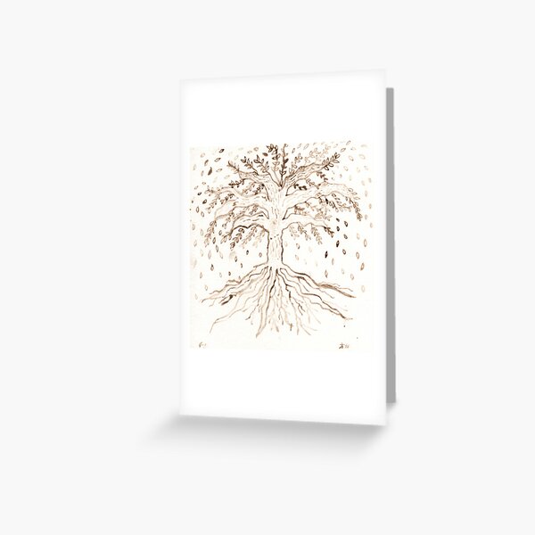 CA Bay Laurel Tree of Life Greeting Card