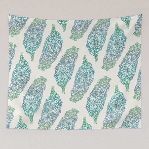 Item preview, Floral map of Taiwan - water  designed and sold by isfeather.