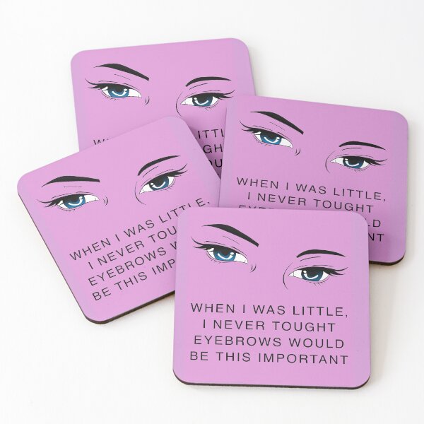 Item preview, Very important eyebrows in pink designed and sold by PG Illustration.