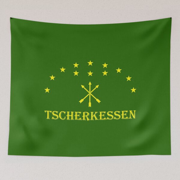 Item preview, Tscherkessen Flag With Yellow Stars Perfect Adiga Gift Great Adiga designed and sold by naworas.