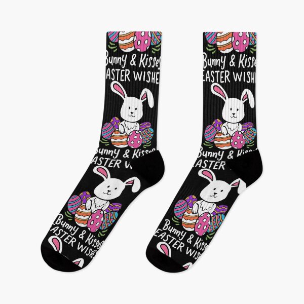 Item preview, Bunny and Kisses Easter Wishes Egg Hunting Holiday designed and sold by haselshirt.