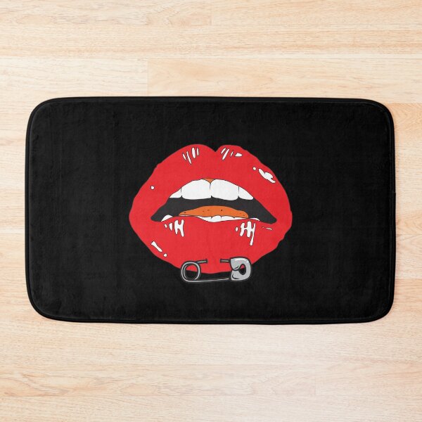 Item preview, Red Lips With Safety Pin designed and sold by ArtofDissent.