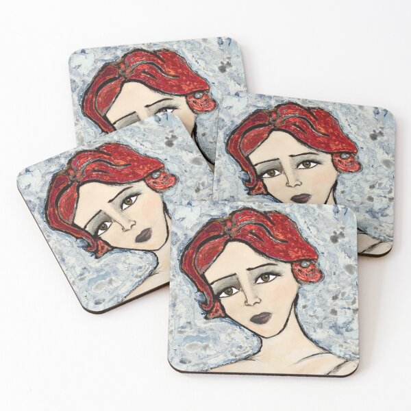 Item preview, La mujer con cabello rojo designed and sold by MarcSabuncu.
