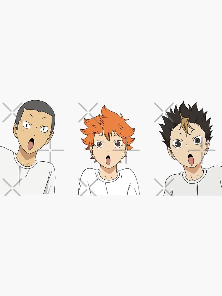 Haikyuu TO THE TOP Stickers - Nishinoya, Tanaka & Hinata