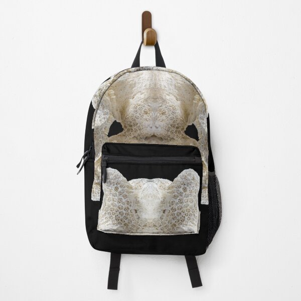 Item preview, White perfectly symmetrical coral fossil isolated on black background designed and sold by Grégory DUBUS.