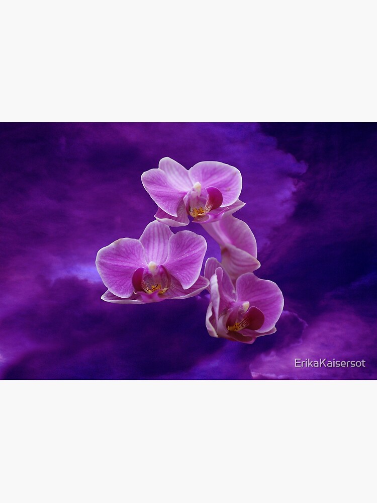 Thumbnail 3 of 3, Jigsaw Puzzle, Purple Orchids designed and sold by Erika Kaisersot.
