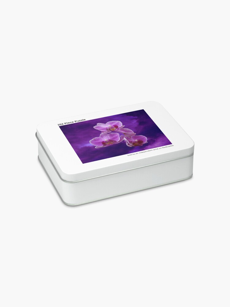 Thumbnail 2 of 3, Jigsaw Puzzle, Purple Orchids designed and sold by Erika Kaisersot.