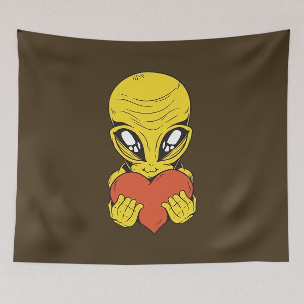 Item preview, Alien with a heart designed and sold by DerSenat.