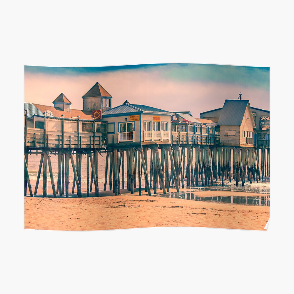 "Old Orchard Beach Maine" Poster by LDThomas1130 Redbubble