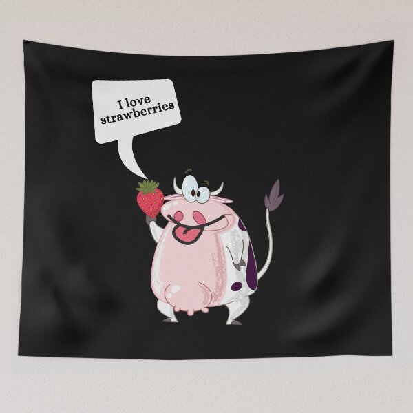 Item preview, Strawberry Cow funny, funny pink cow  designed and sold by OneTimeEngineer.