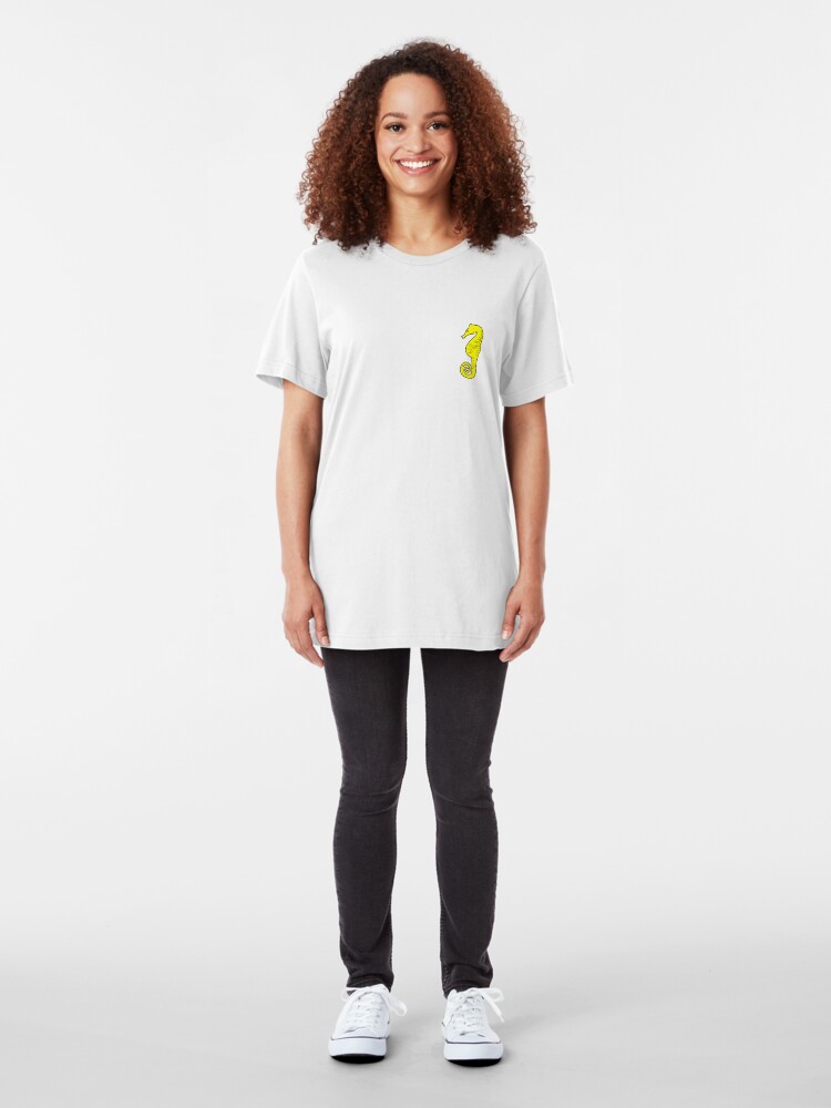Alternate view of Seahorse T-shirt - Black and Yellow Slim Fit T-Shirt