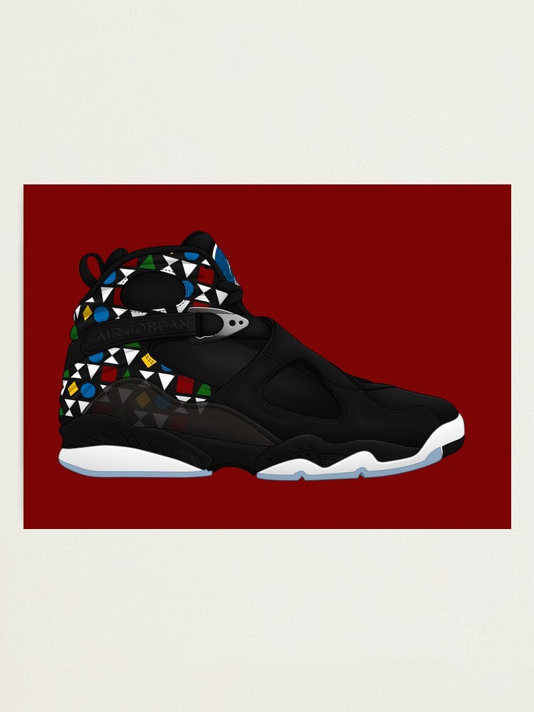 Jordan 8 QUAI 54 Air Sneaker Photographic Print for Sale by SneakerShop Redbubble