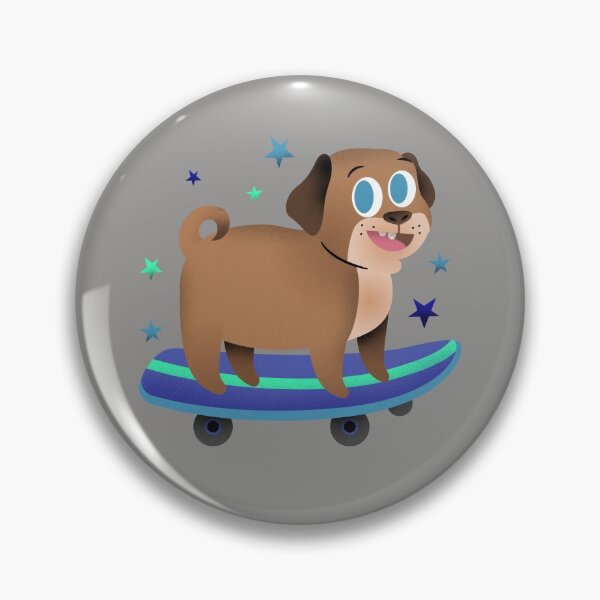 Item preview, Skating puppy dog designed and sold by Delicarte.