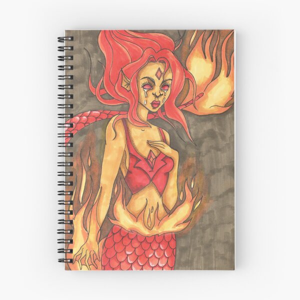 Item preview, Fiery mermaid designed and sold by klabukova-y.