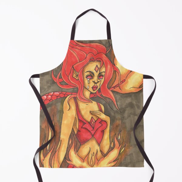 Item preview, Fiery mermaid designed and sold by klabukova-y.