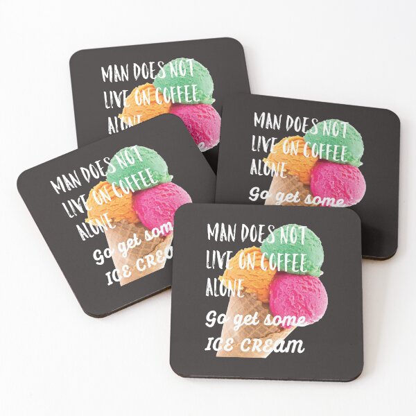 Item preview, Live on coffee and ice cream designed and sold by PaperDreamPod.