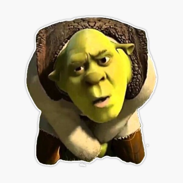 Shrek meme Sticker for Sale by tttatia