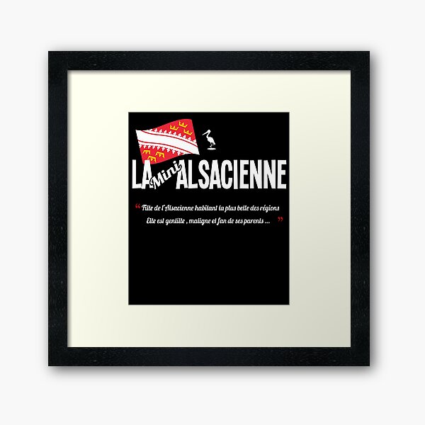 La fille alsacienne / Alsace Impression encadrée