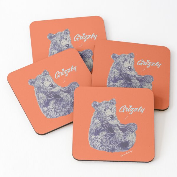 Aperçu de l'œuvre Ours grizzly mignon créée et vendue par Venusgreetings.