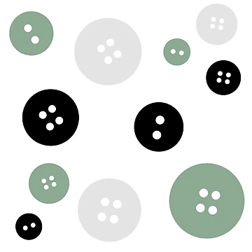 Artwork thumbnail, Simple Buttons Pattern  by PixelStitched