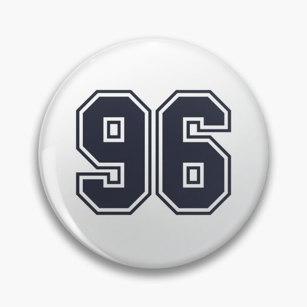 Ninety-Six Jersey Number Sports 96 Sticker for Sale by