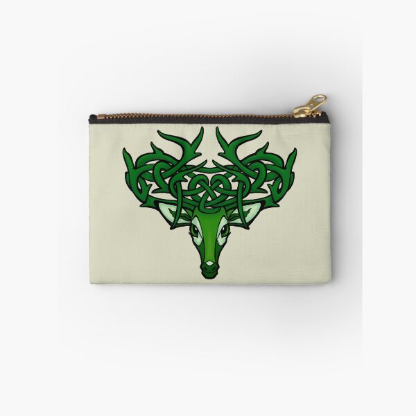 Item preview, Celtic Deer with Knotted Antlers Green designed and sold by RJKpoyp.