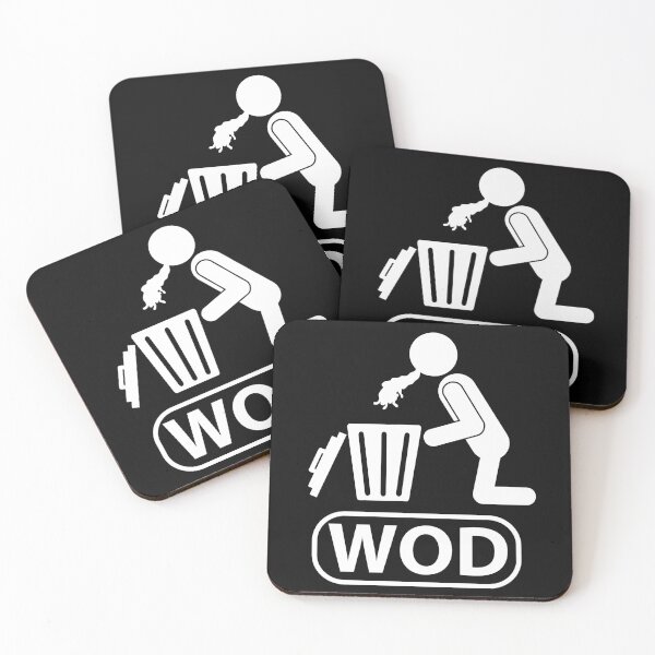 Item preview, Funny WOD Fitness Gym Healthy living T-shirt Mens Women Weightlifter Work out Crossfitters designed and sold by Talia  Jones.