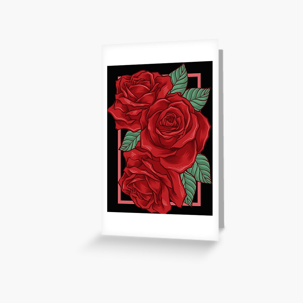 Download Roses Illustration Svg File Red Roses Rose Svg Rose Clipart Cutfiles Art Print By Abdulhakim001 Redbubble