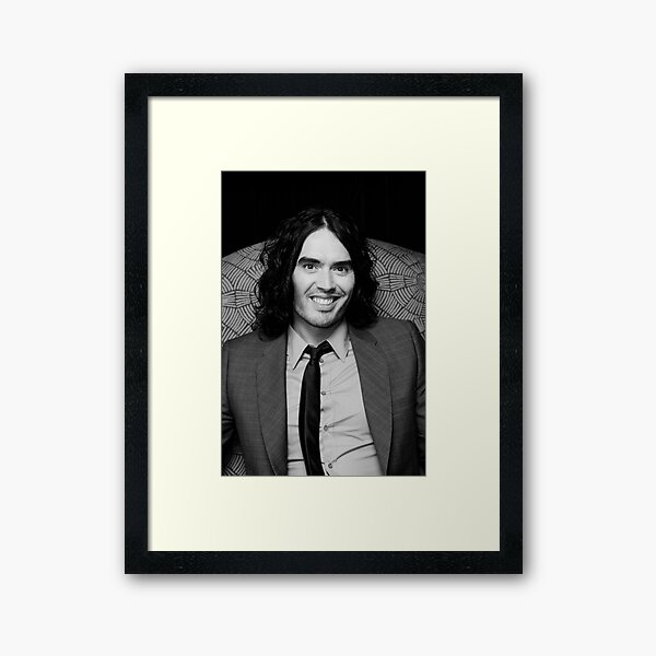 Russell Brand - comedian - actor - superstar Framed Art Print