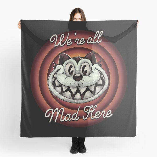 Foulards Sur Le Theme Chat De Cheshire Redbubble