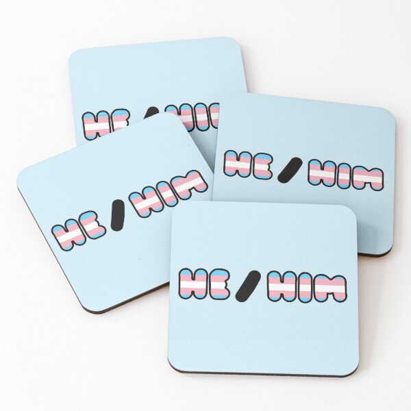 Item preview, HE/HIM: Trans Flag Background designed and sold by SimplyPride.