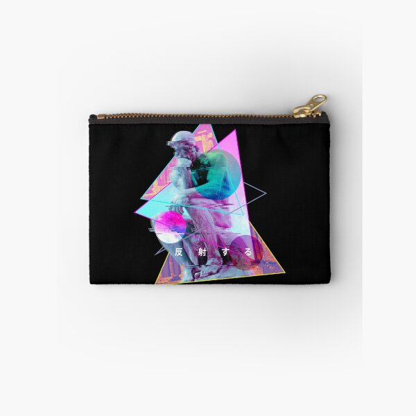 Item preview, Rodin Thinker Glitch Art - Vaporwave Aesthetic designed and sold by Jay Bayne.